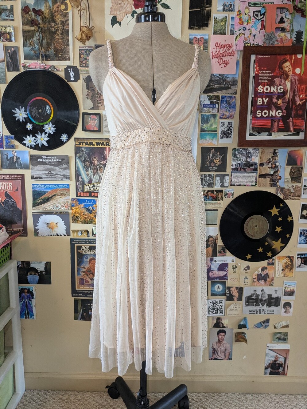 BCBG beaded Midi Prom Dress
